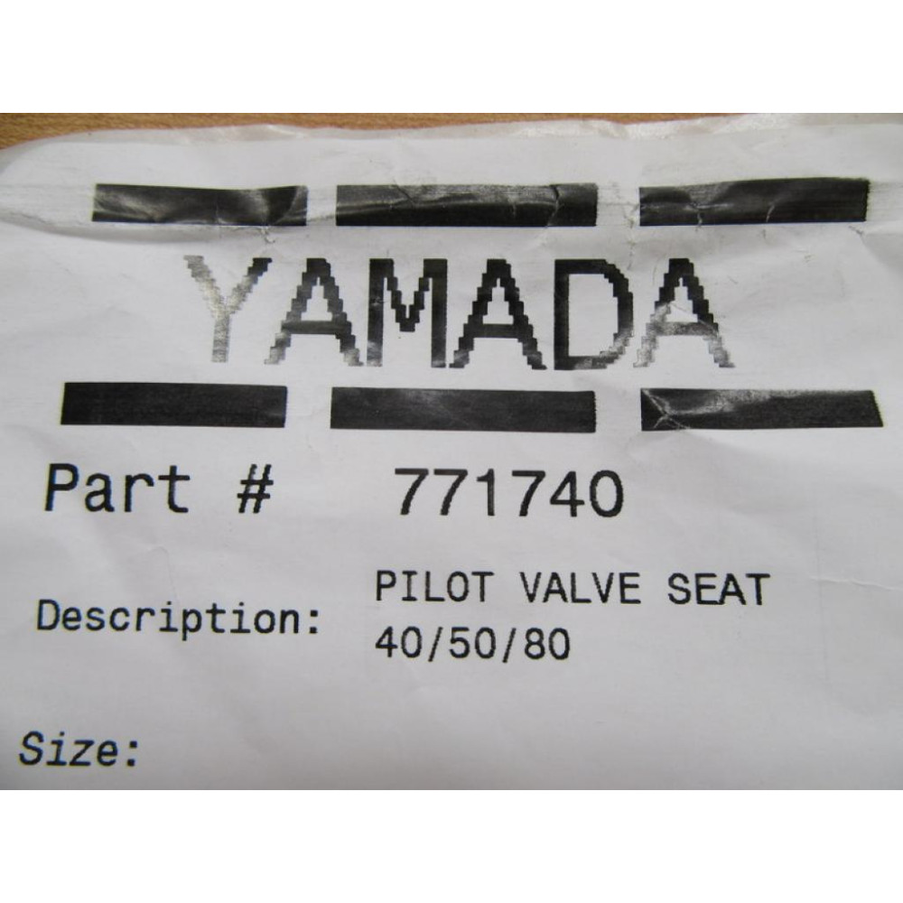 Yamada 771740 pilot valve seat — yamada pump by Yamada
