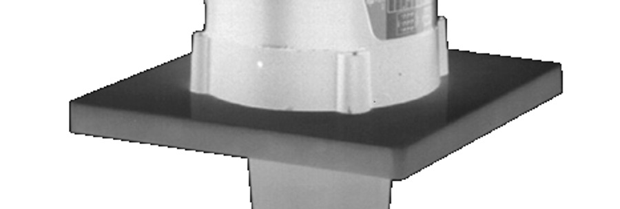 Orca 8129PF mounting plate, PVDF (OL75) — orca pump by Orca