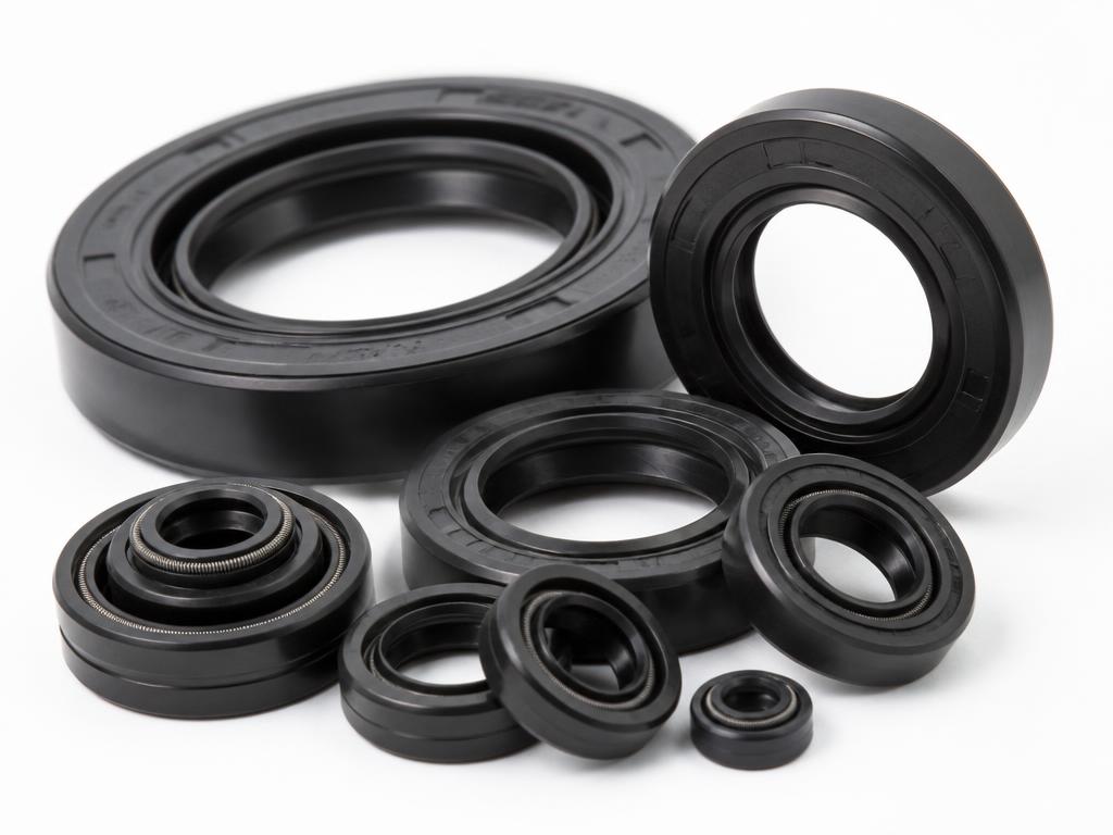 Assortment of black rubber radial shaft oil seals