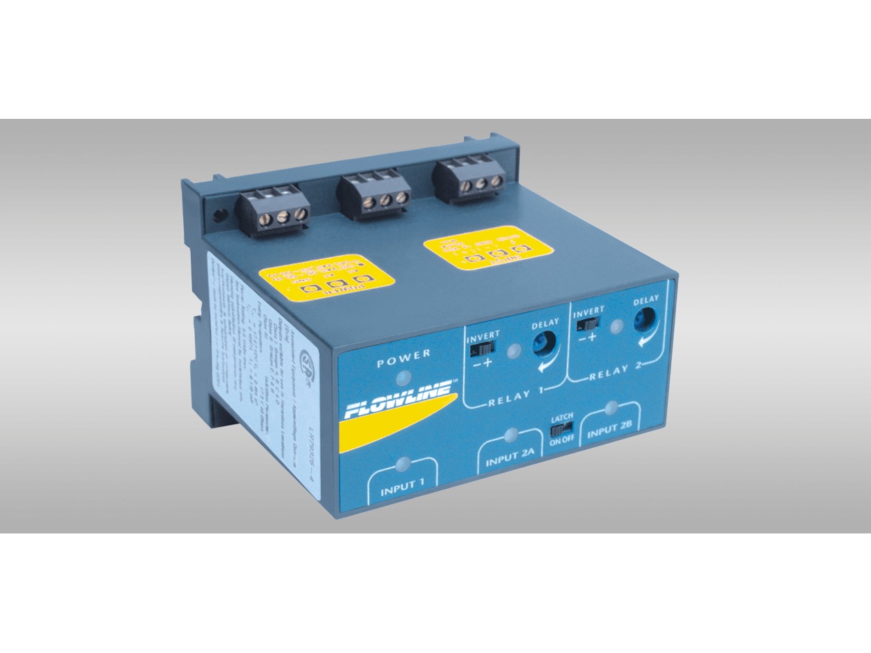 LC80 DIN-rail remote level switch relay controller — LC80-1001 — flowline pump by Flowline
